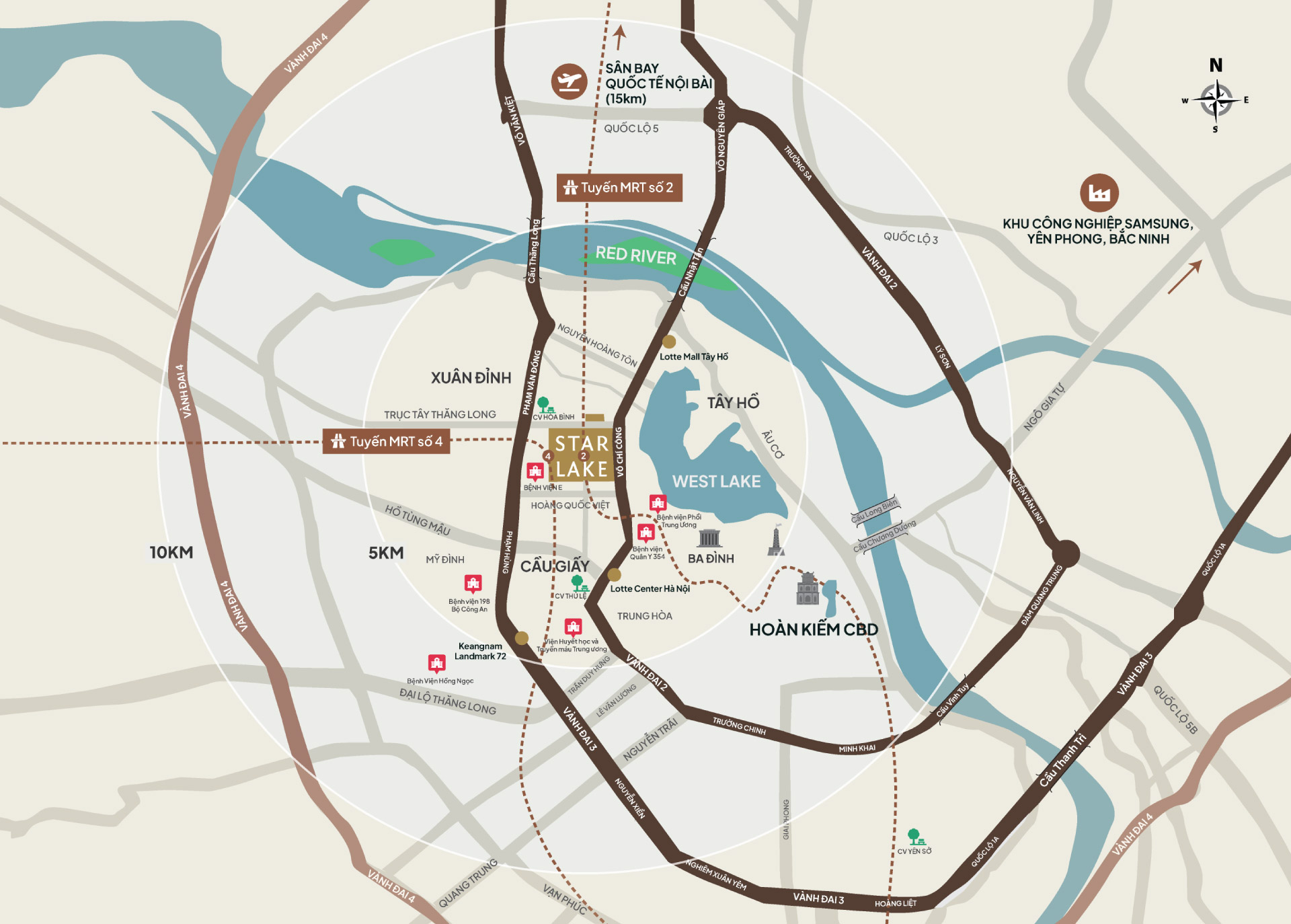 Bản đồ vị trí Starlake The Prime